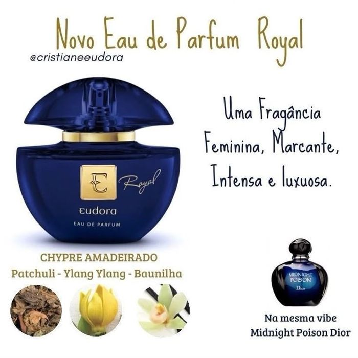 Hidratante acetinado eau de parfum eudora Royal