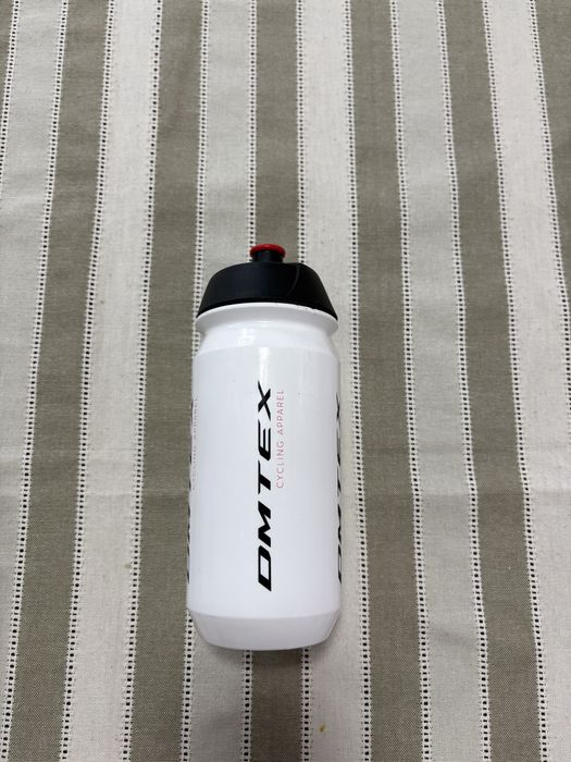 Bidon kolarski biegowy kolekcjonerski DM TEX biały tacx 500ml