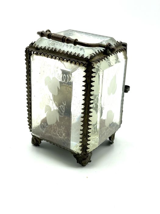 Caixa francesa relicário/ porta relogio século 19