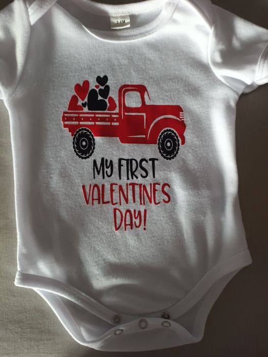 Body dla chłopca "moje pierwsze walentynki"