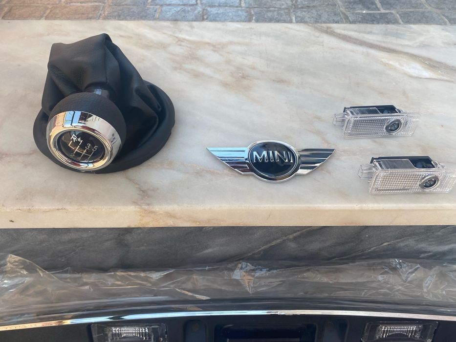 Mini r53/56 centros puxador mala botao start 3.º stop luzes cortesia
