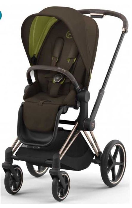 преміальна коляска Cybex Prime Platinum колір "khaki green"