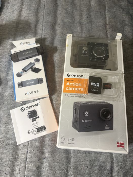 Camera Denver HD 720p com cartao de memoria e usb