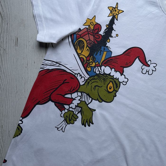 Biała męska koszulka świąteczna t-shirt The Grinch Dr. Seuss Reserved
