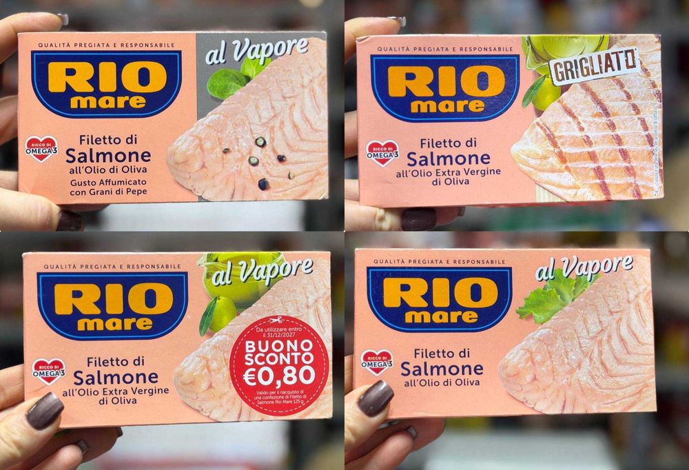 Філе лосося Rio mare приготовлене на парі 5 види 125-150 г