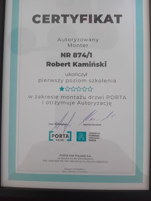 Regulacja okien,montaz drzwi