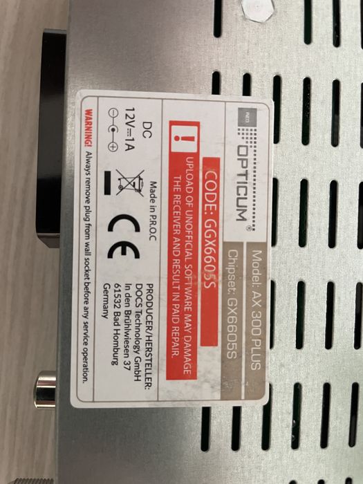 Tuner cyfrowy satelitarny opticum ax 300 plus dvb-s/s2