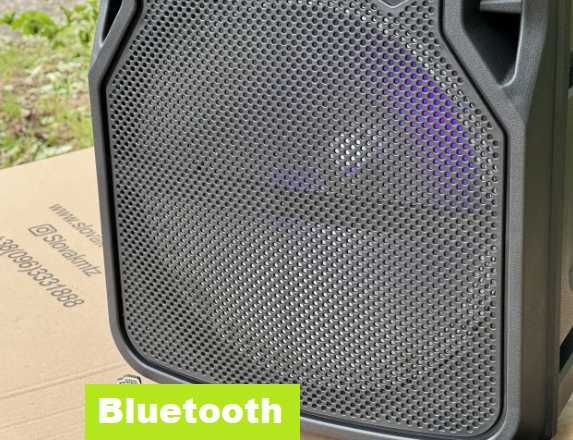 Аккумуляторная колонка с микрофоном. Портативна Bluetooth-колонка