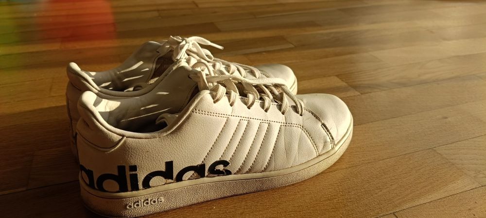 Adidasy białe 40 damskie skórzane sneakersy