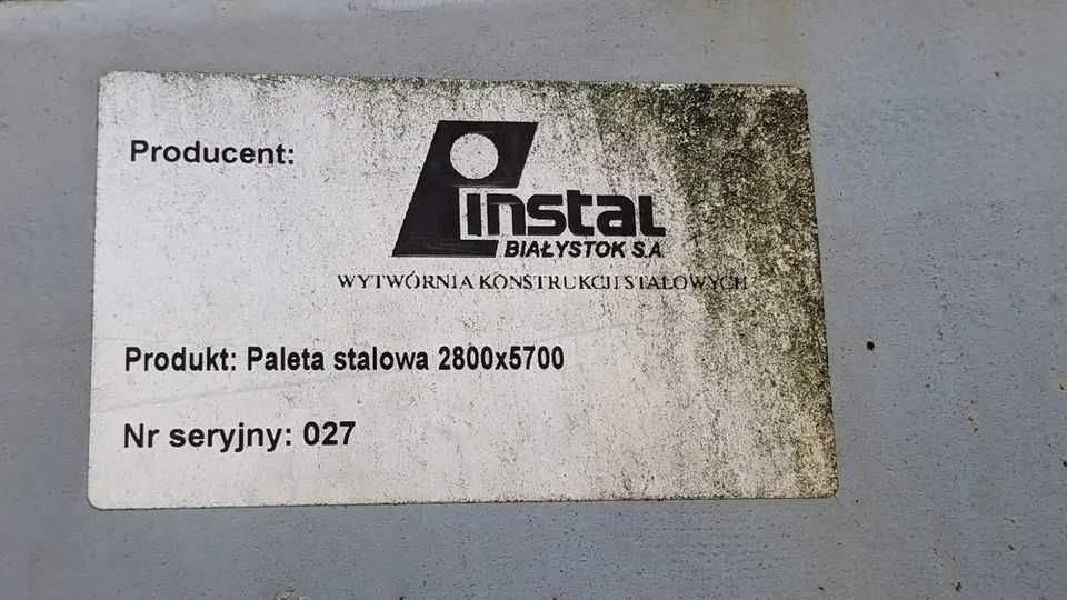 Boxy ściany ogrodzenia palety stalowe 2800 x 5700 x 130