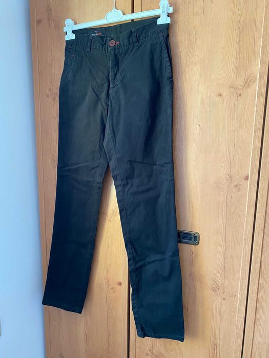 Czarne spodnie męskie 176-182/82