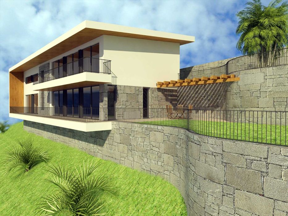 Terreno 1300m2 para construção com Projeto