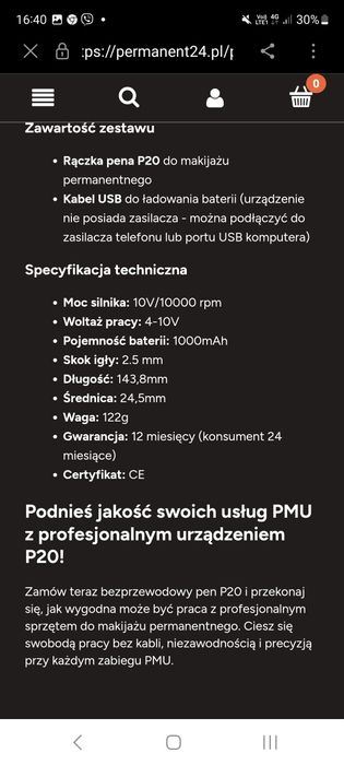 Mast p20 maszynka pmu