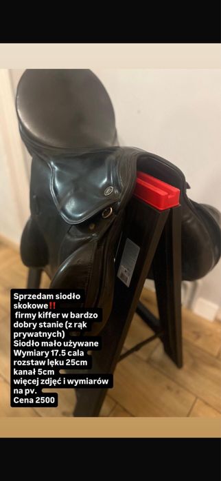 Sprzedam siodło skokowe!! firmy kiffer