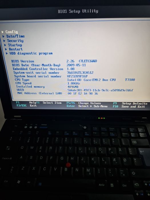 Laptop ThinkPad t61