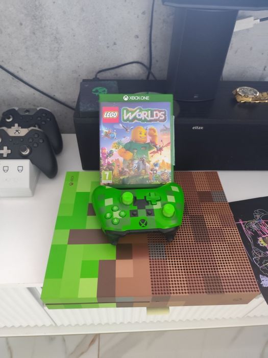Xbox one s 4K edycja limitowana Minecraft z padem Minecraft