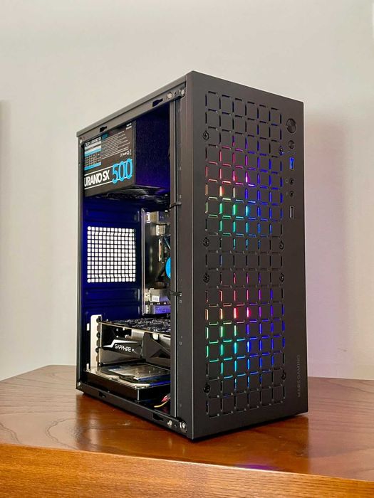 Computador PC Gamer RGB - i3 7100 + RX 460 + 16GB RAM DDR4