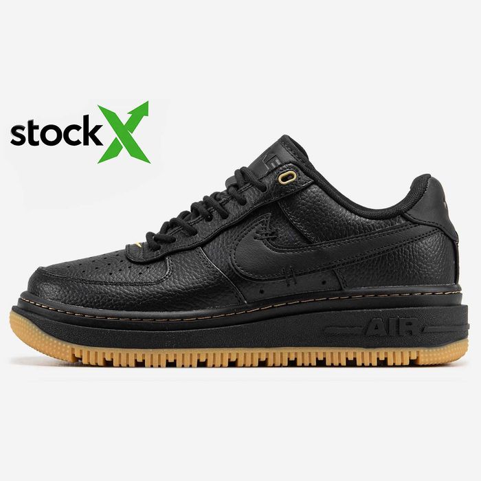 Мужские кроссовки Nike Air Force 1 "Luxe Black" Размеры 40-45