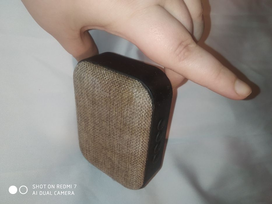 Колонка портативная Bluetooth T3 Blue с павербанком