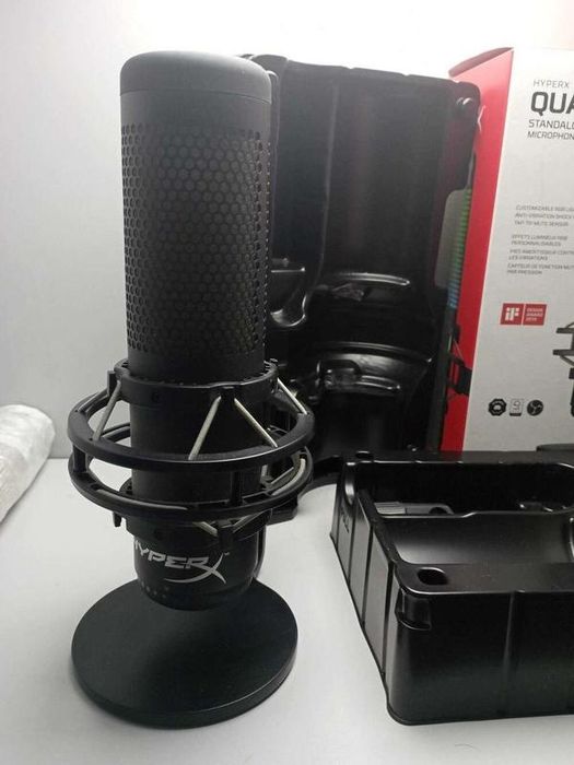 ігровий мікрофон HyperX QuadCast S чорний RGB підсвітка
