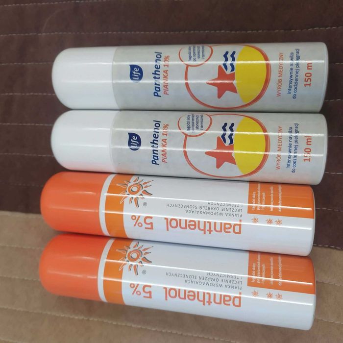 Panthenol 150ml 4 sztuki za 16zł.