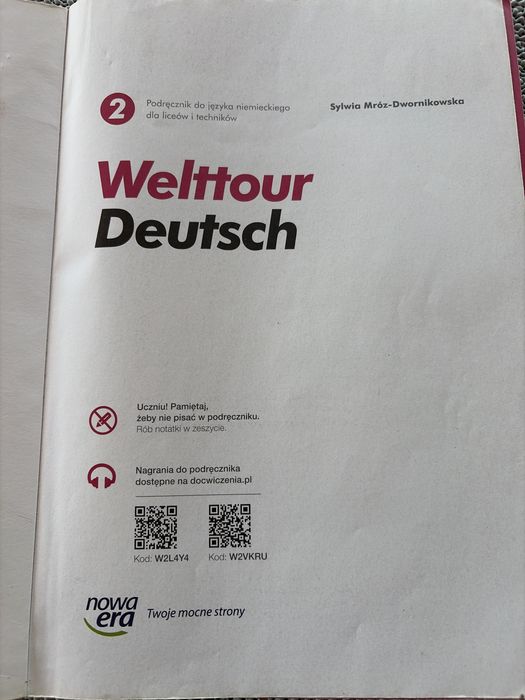 Welttour Deutsch 2 podrecznik plus cwiczenua gratis