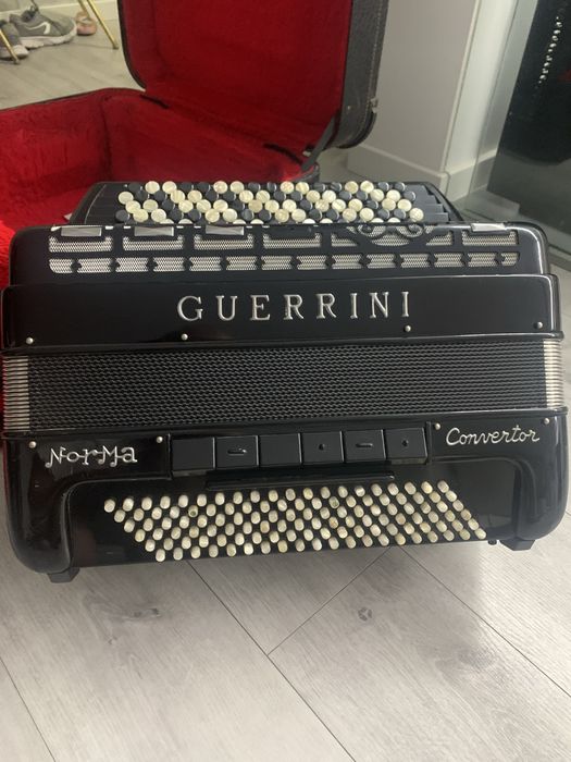 Acordeão guerrini 120bx c/ conversor