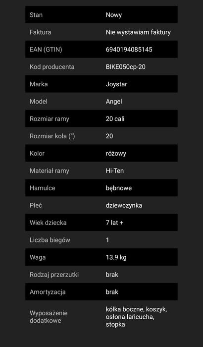 Odbiór osobisty bez wysyłania .