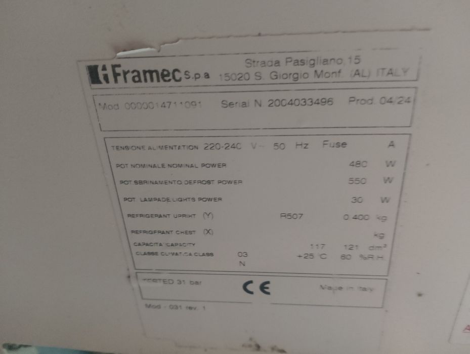 Konserwator lodów Framec