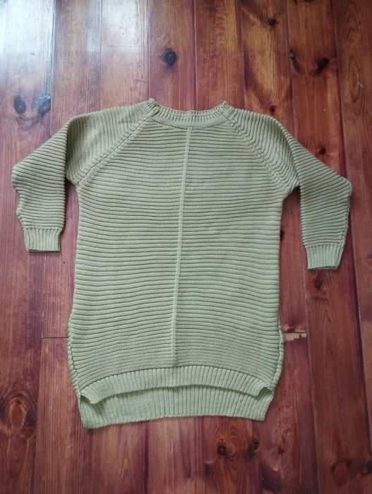 Moda Kataliński beżowy sweter akrylowy M/L