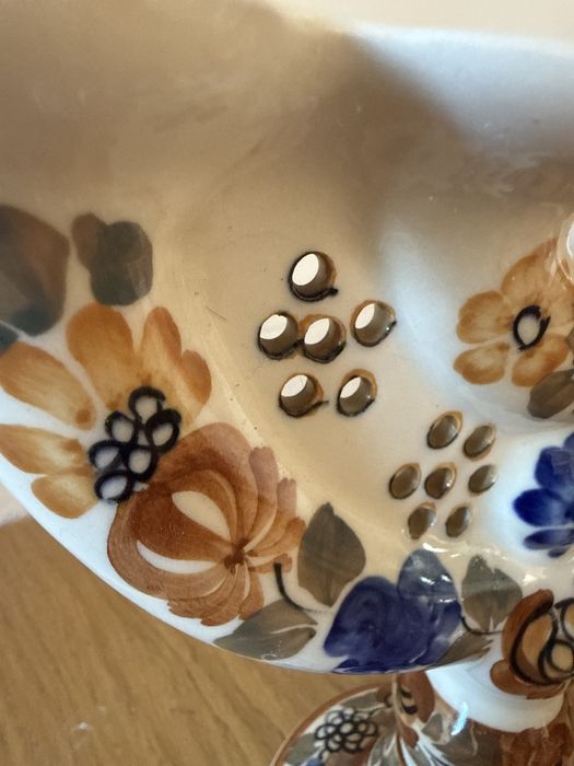 Włocławek świecznik fajans