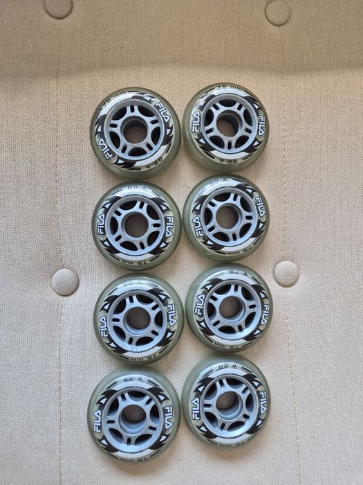 Nowe koła Fila 76 mm 82A – komplet 8 sztuk