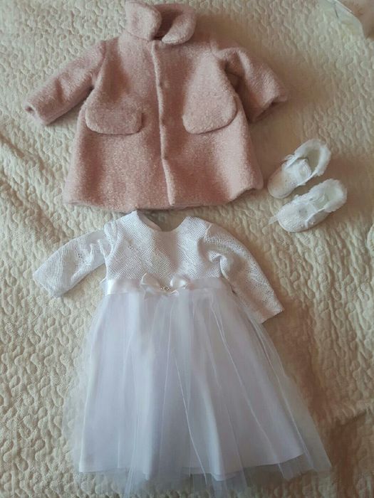 Komplecik do chrztu dla dziewczynki