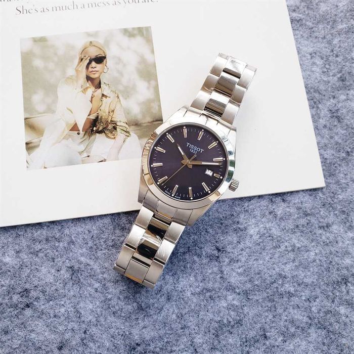 Годинник автоматичний Tissot Gentleman Quartz Blue Dial Watch (Ref. T127.410.11.041.00) featuring a 40mm