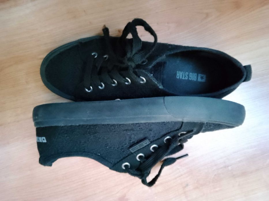 BIG STAR tenisówki trampki 38 ażurowe czarne