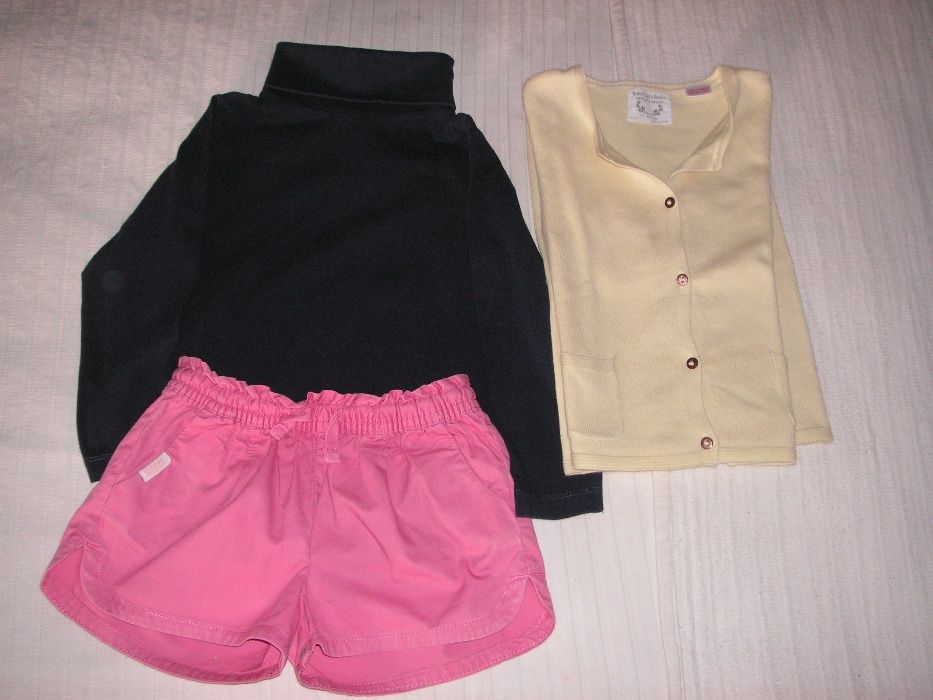 Calção e Casaco Malha Zara, Camisola Azul Escuro Zippy T-2/3 Anos