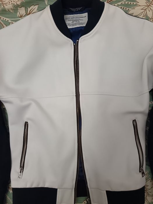 Casaco azul zara denimwear