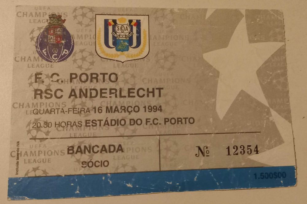 Bilhetes de Futebol do F.C.Porto /Benfica/Maritimo/Salgueiros