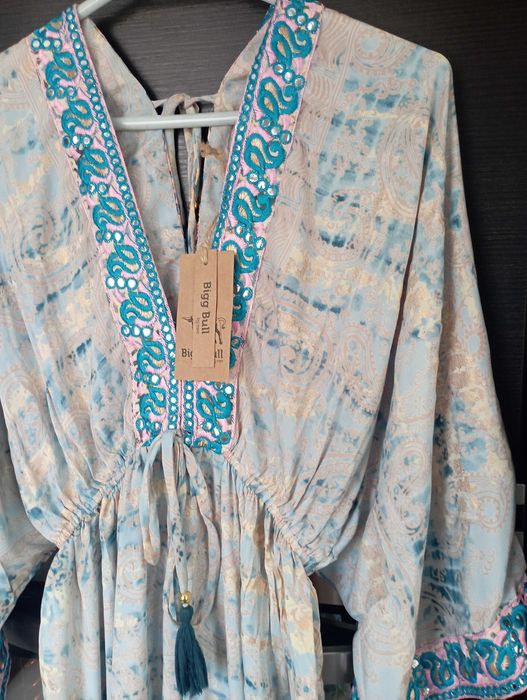 Sukienka jedwabna Boho style