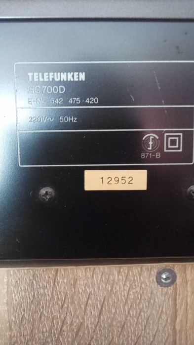 HC700D Telefunken.Німецька дека.