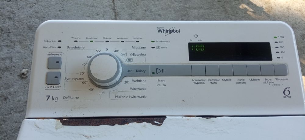 whirlpool tdlr 70110