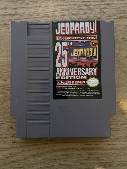 Jeopardy 25th anniversary edition Nintendo nes