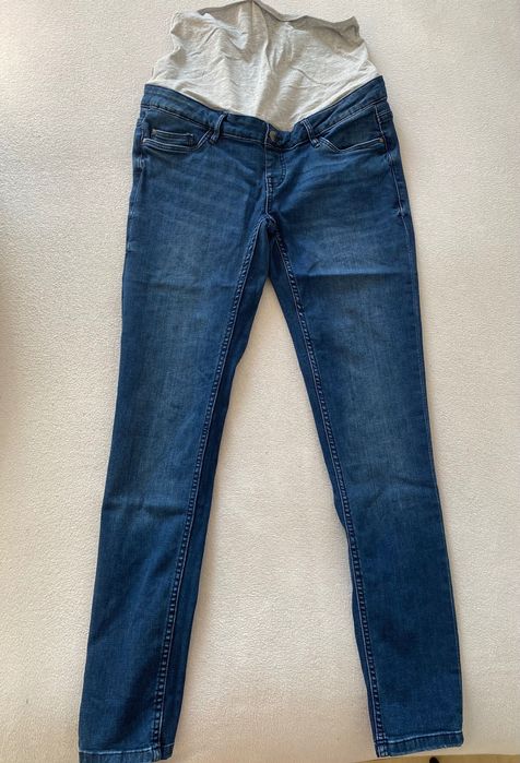 Ciążowe jeansy niebieskie