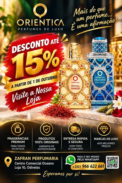 Orientica Perfumes árabes com Entrega Temos Loja Física em odivelas