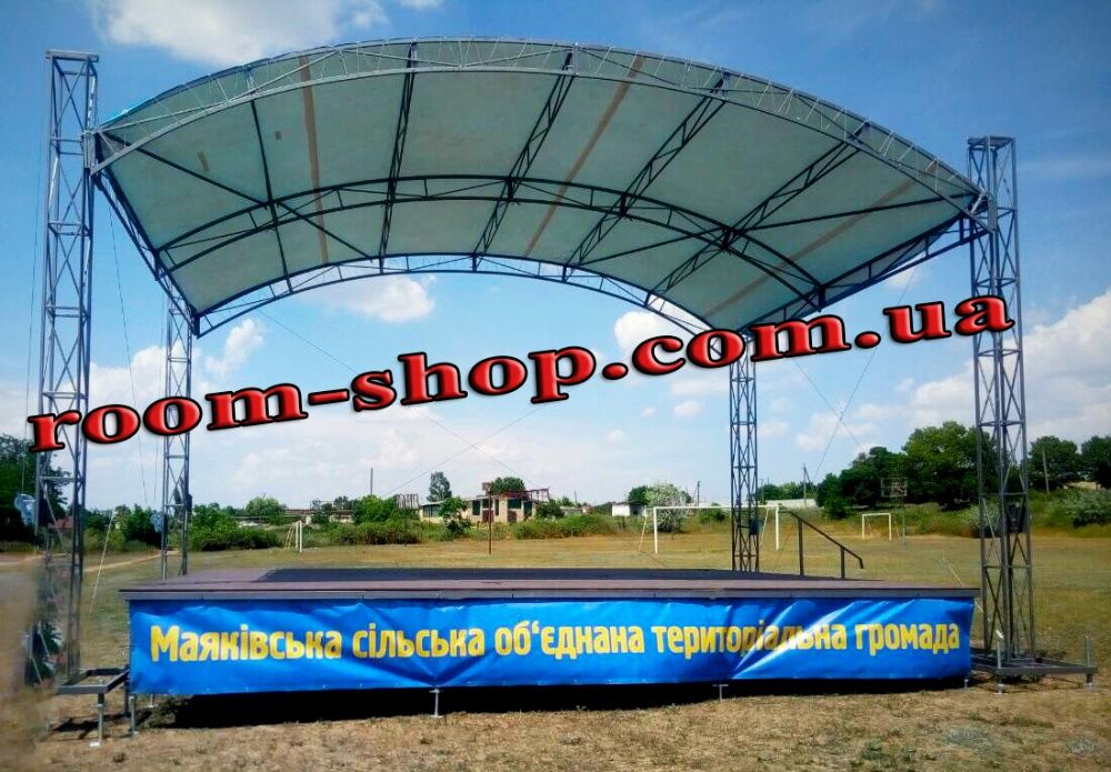 Мобільна сцена, сцены, металева сцена, виготовлення сцен, розбірна сцена, подіум сцена