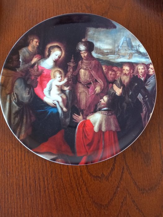 (6) Pratos Vista Alegre, Festa de Natal (seis)