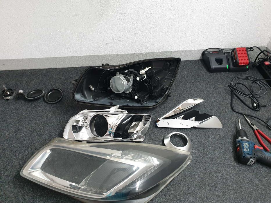 Farol Opel insignia. Reparação óptica embaciada