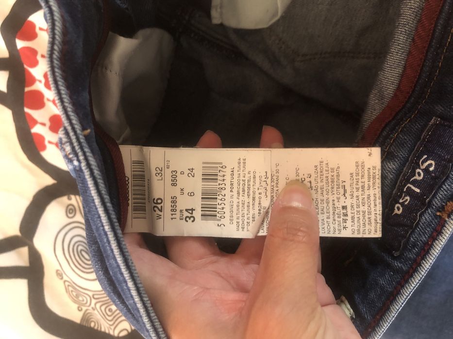 Calça de ganga da salsa push up justas