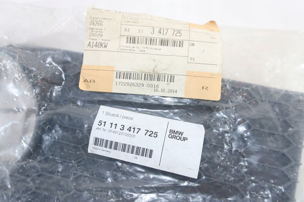 kratka zderzaka lewa m pakiet bmw x3 e83 lci 3417725