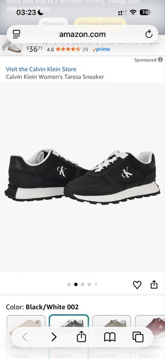 Кроссовки женские Calvin Klein